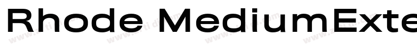 Rhode MediumExtended字体转换